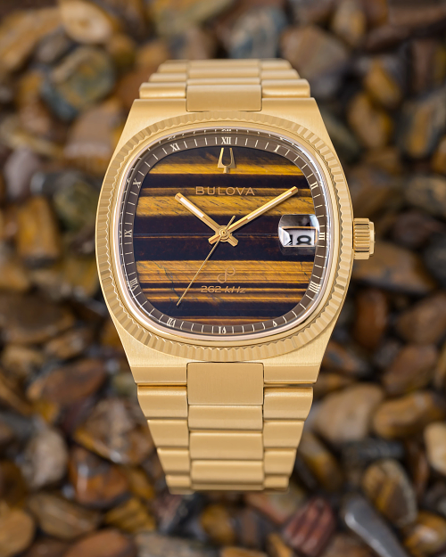 稼働品 ★BULOVA・ブローバ・Super Seville・クォーツ★ Brown Dial Stainless Steel Bracelet Super Seville 97B230